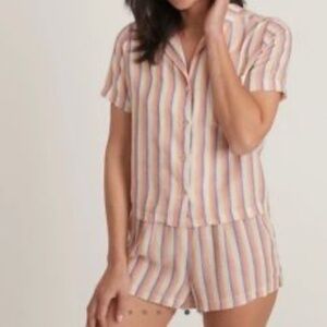 Marine Layer Doze PJ Short in Retro Ombre Stripe S